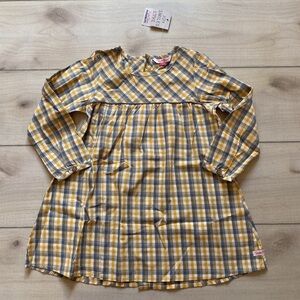 NWT Ruffle Butts Parker Plaid Button Back Dress